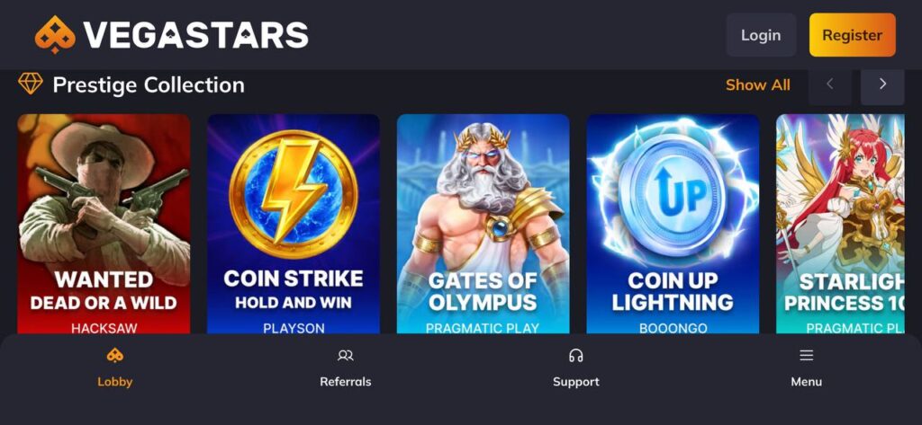 Vegastars Mobile